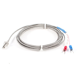 6mm Threaded K Type Thermocouple Temperature Measurement Sensor 10Ft