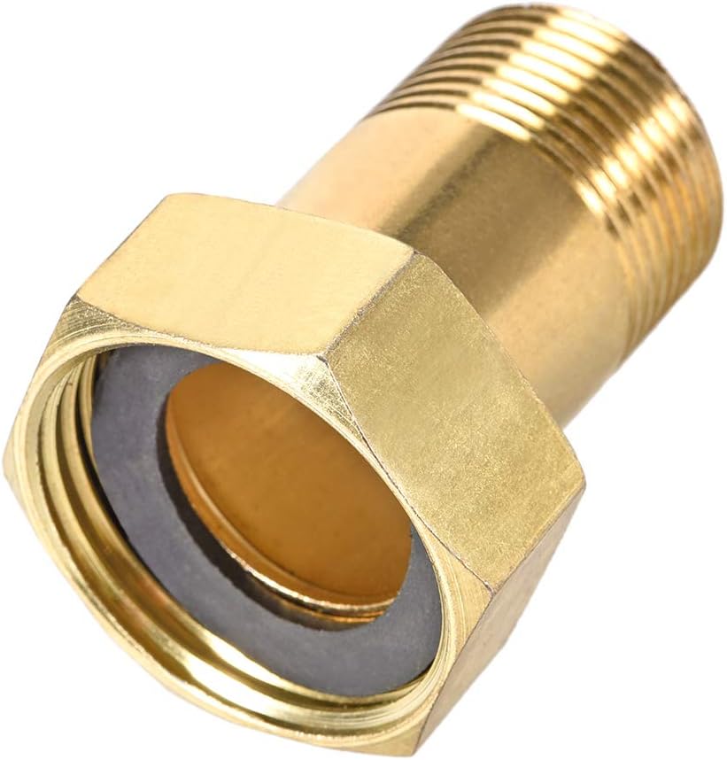 Carbon Steel Pipe Fitting, Hex Nipple, PT3/4 Male X PT1 Female Threaded Connector Water Meter Coupling 52mm Length 2Pcs