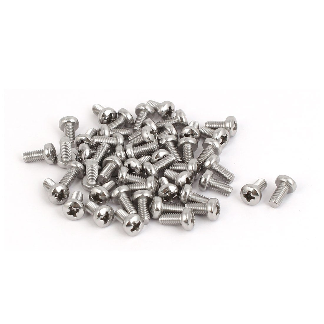 a16051600ux0498 M3x6 mm 316 Stainless Steel Metric Phillips Pan Head Machine Screws Bolts (Pack of 50)