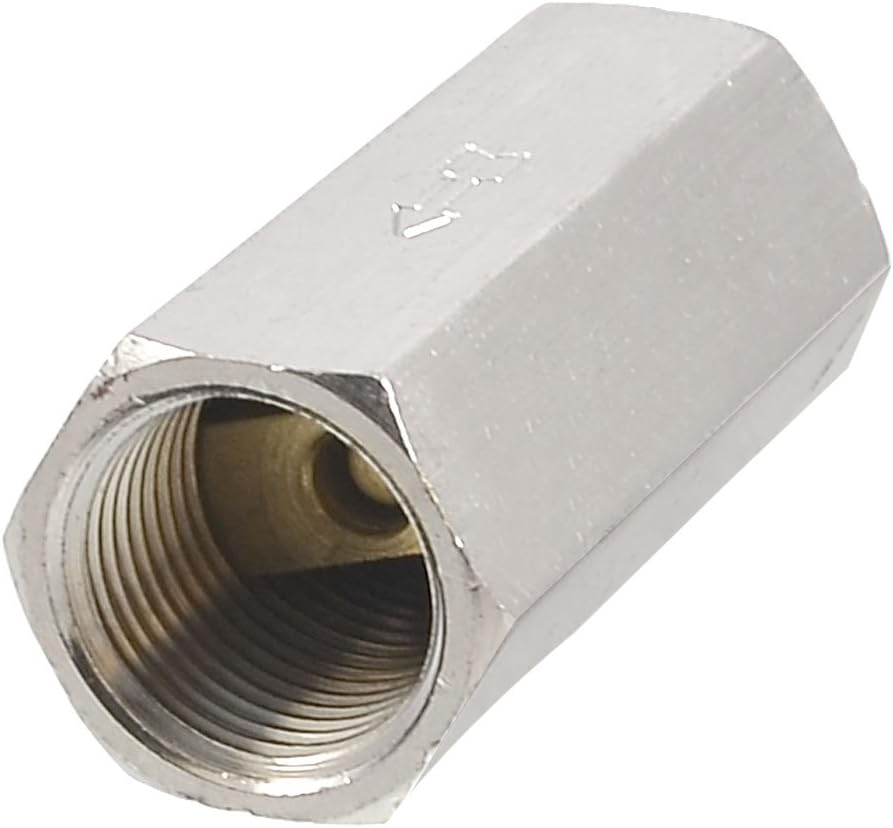 Solid Brass 3/8" PT Thread Air Gas Water Non-return One Way Check Valve