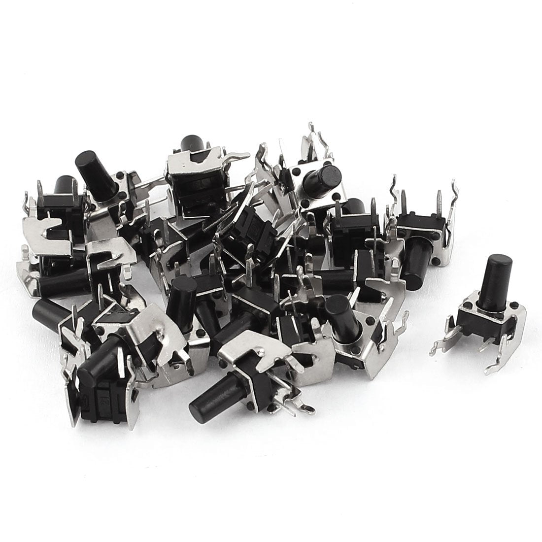 A15080400ux1018 PCB Mount 2Pin Right Angle Push Button Tactile Switch, 6 mm x 6 mm x 10 mm