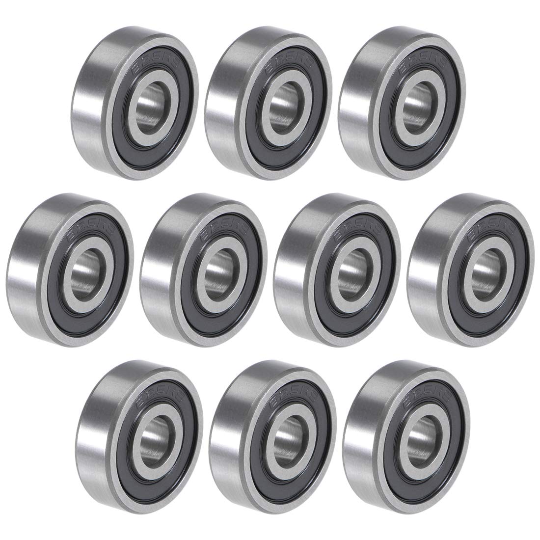 625-2RS Deep Groove Ball Bearings 5mm x 16mm x 5mm Double Sealed Chrome Steel P5(ABEC5) 10pcs