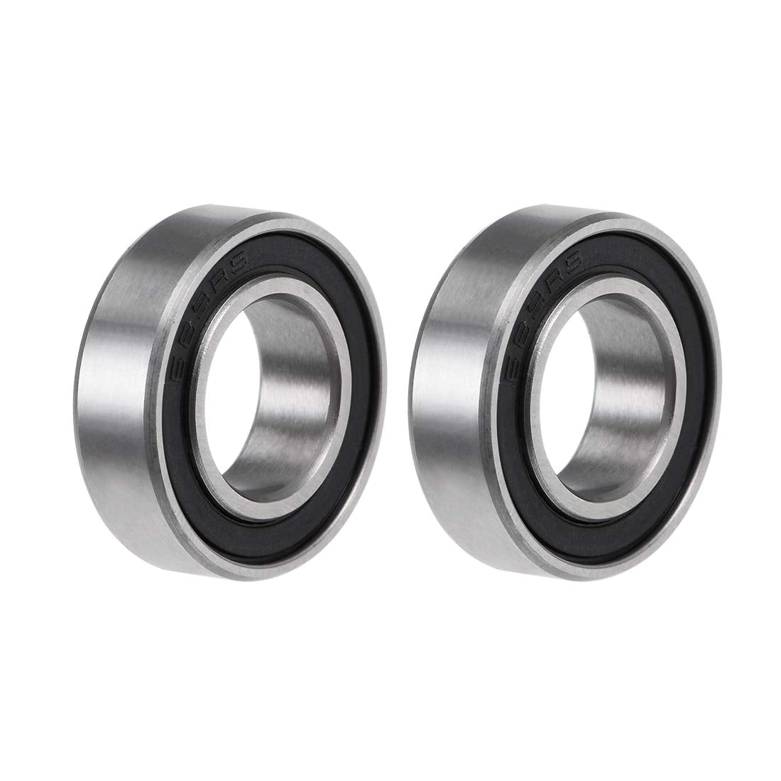 689-2RS Deep Groove Ball Bearings 9mm Inner Dia 17mm OD 5mm Bore Double Sealed Chrome Steel Z2 2pcs