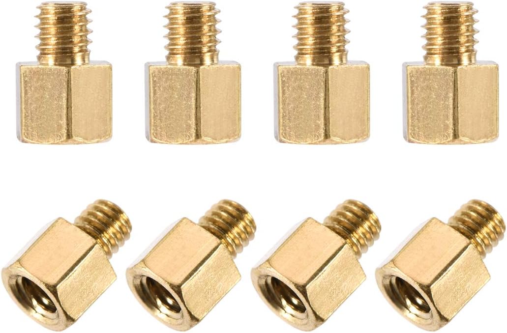 M3x4mm+3mm Male-Female Brass Hex PCB Motherboard Spacer Standoff for FPV Drone Quadcopter, Computer & Circuit Board 50pcs