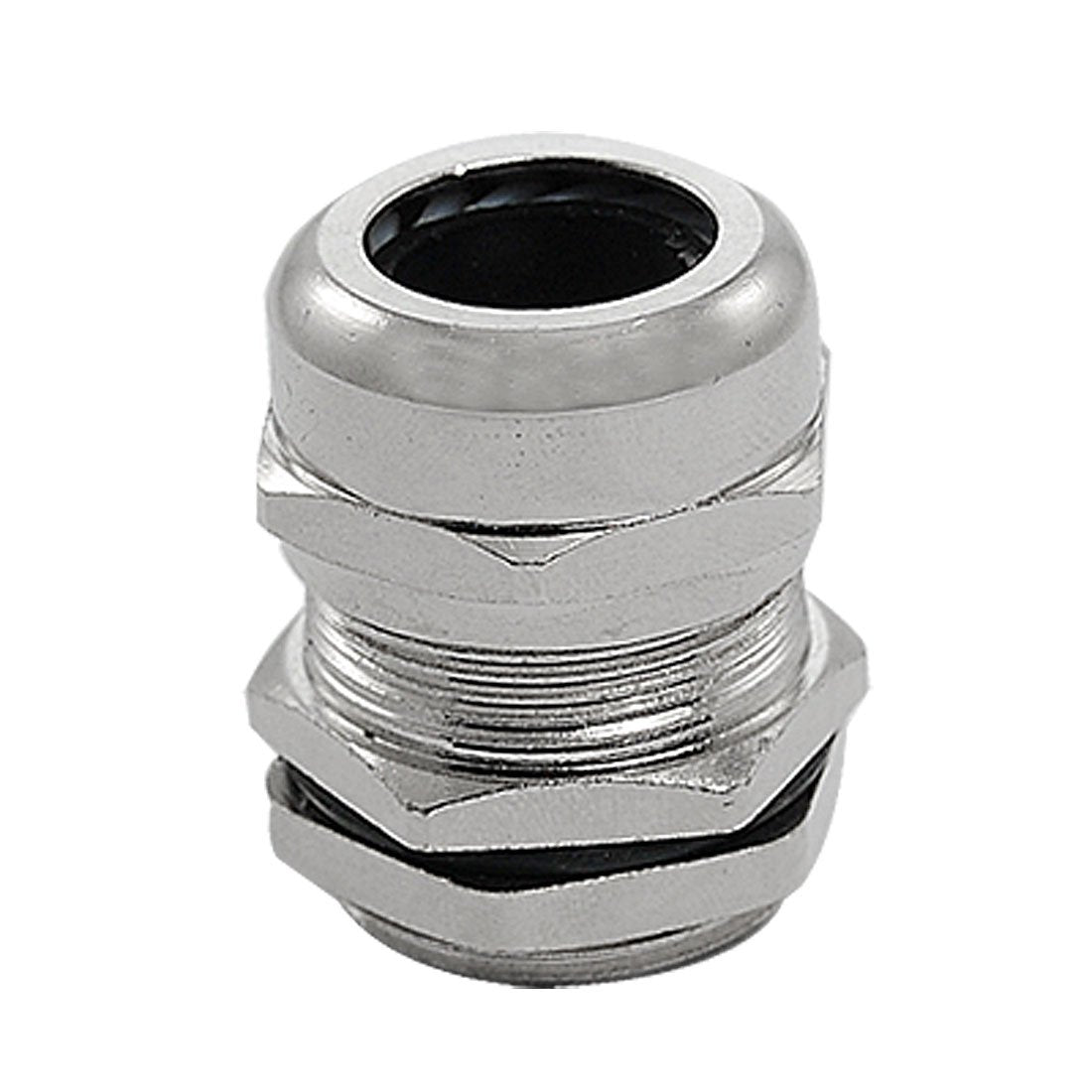 a11070800ux0063 M22 Silver Tone Stainless Steel Waterproof Cable Gland Joints, Rubber, Metal