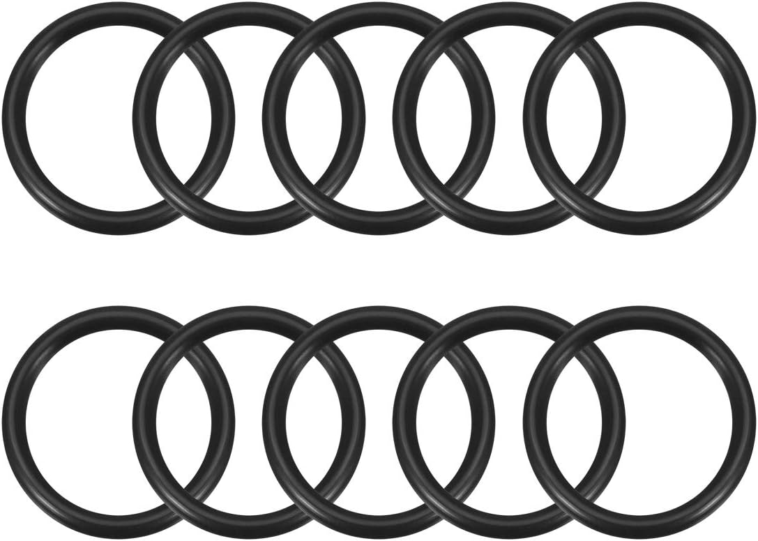 Nitrile Rubber O-Rings 30.3mm OD 25mm ID 2.65mm Width, Metric Sealing Gasket for Automotive Machine Plumbing, Pack of 10