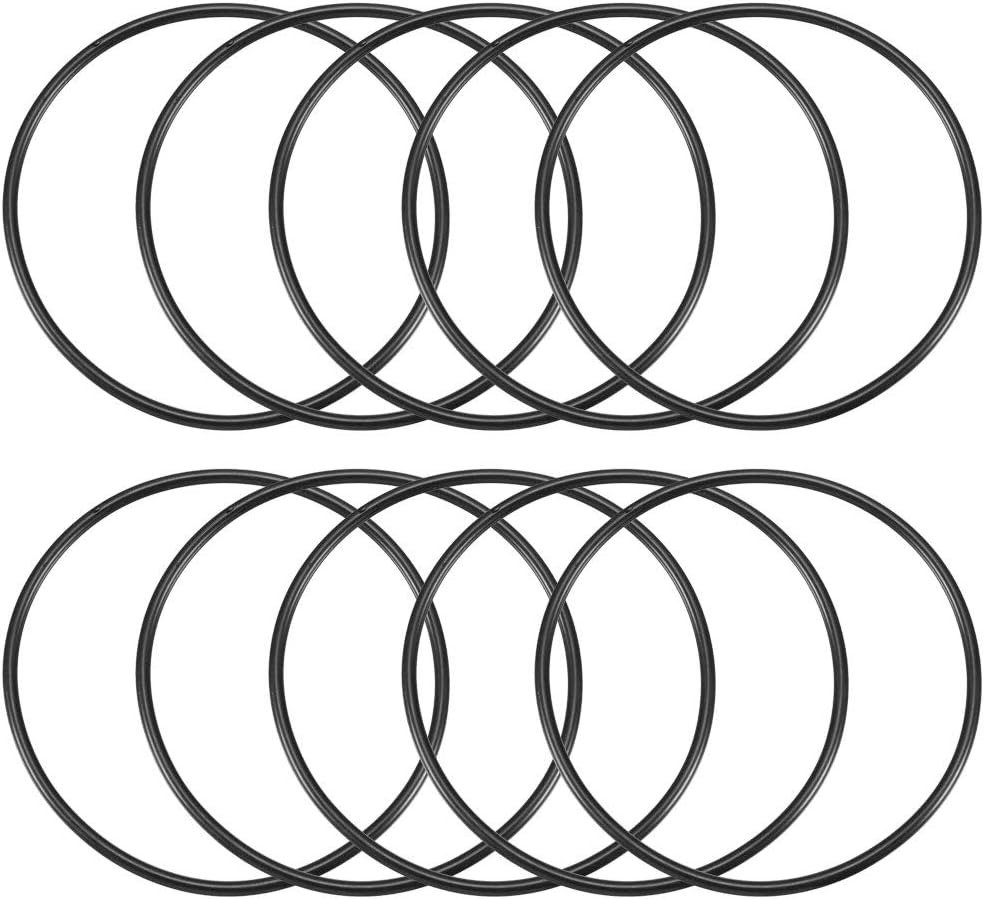 Nitrile Rubber O-Rings 115mm OD 107mm ID 4mm Width, Metric Sealing Gasket, Pack of 10