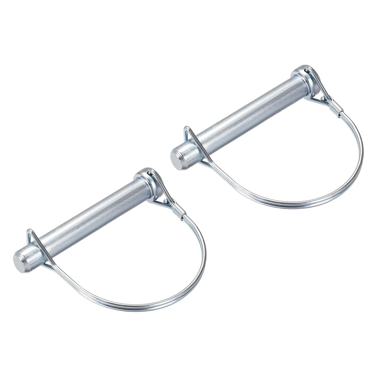 2Pcs 1/2" Dia Trailer Coupler Pin, 3-15/16" Long Coupler Pin Shaft Locking Pin, Round Pto Pin for Farm Trailers Wagons Lawn Hitches and Garden