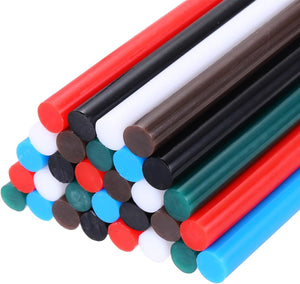 30pcs Mini Hot Glue Sticks 0.44 inch x 8 inch High Sticky Small Glue Sticks, Multicolor