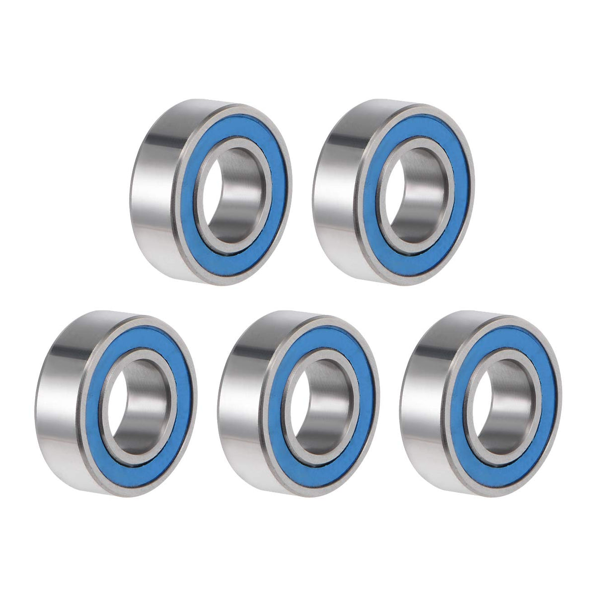 MR126-2RS Deep Groove Ball Bearing 6x12x4mmm Double Sealed ABEC-3 Bearings 5-Pack