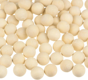 700pcs Round Wood Balls 8mm Diameter Unfinished Solid Wooden Beads, Small Natural Craft Balls for DIY Craft Projects Art Ornaments