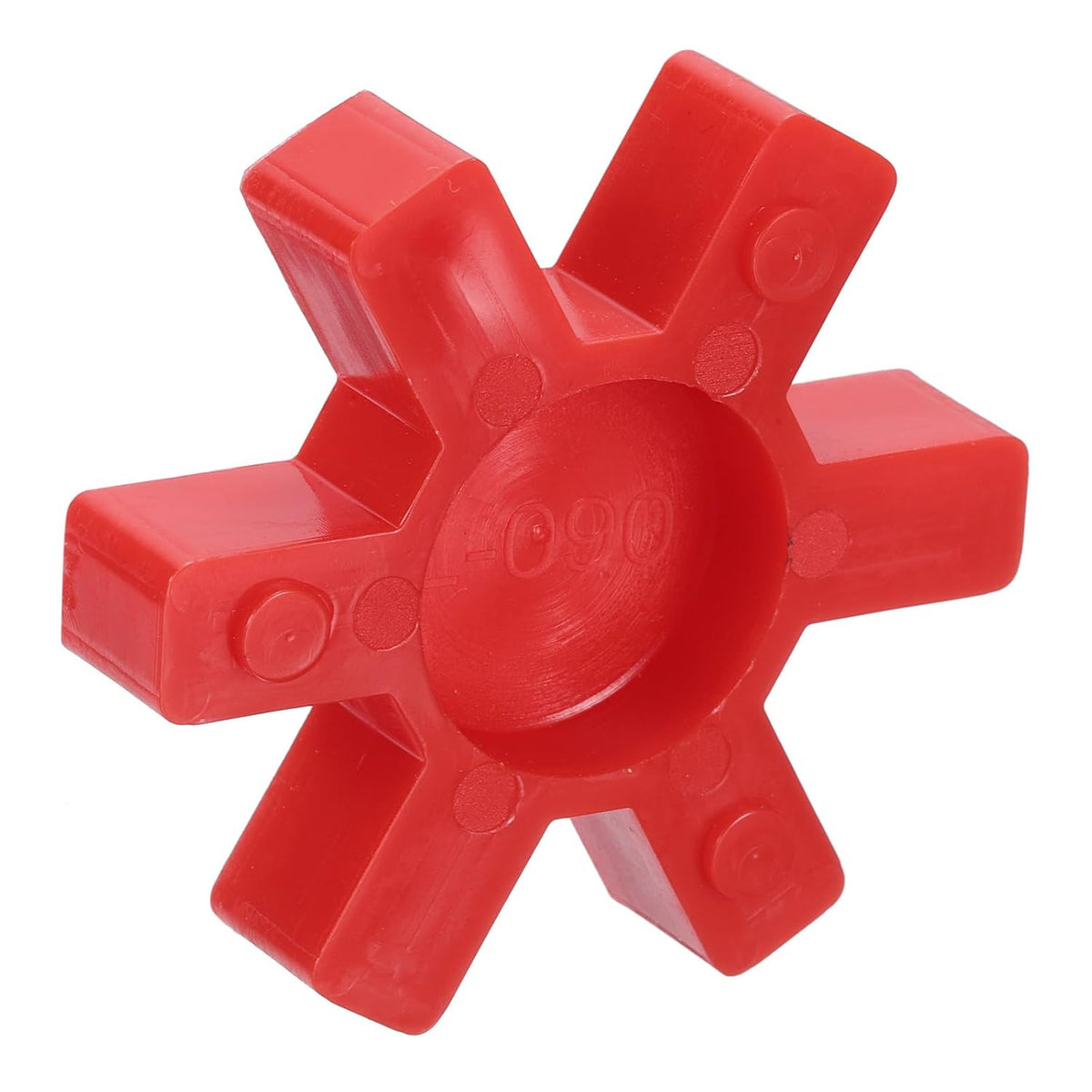 L090 Jaw Coupling Insert, Urethane Flexible Solid Type Jaw Coupling Center Insert for L Jaw Coupling L-Jaw Coupler Set, Red