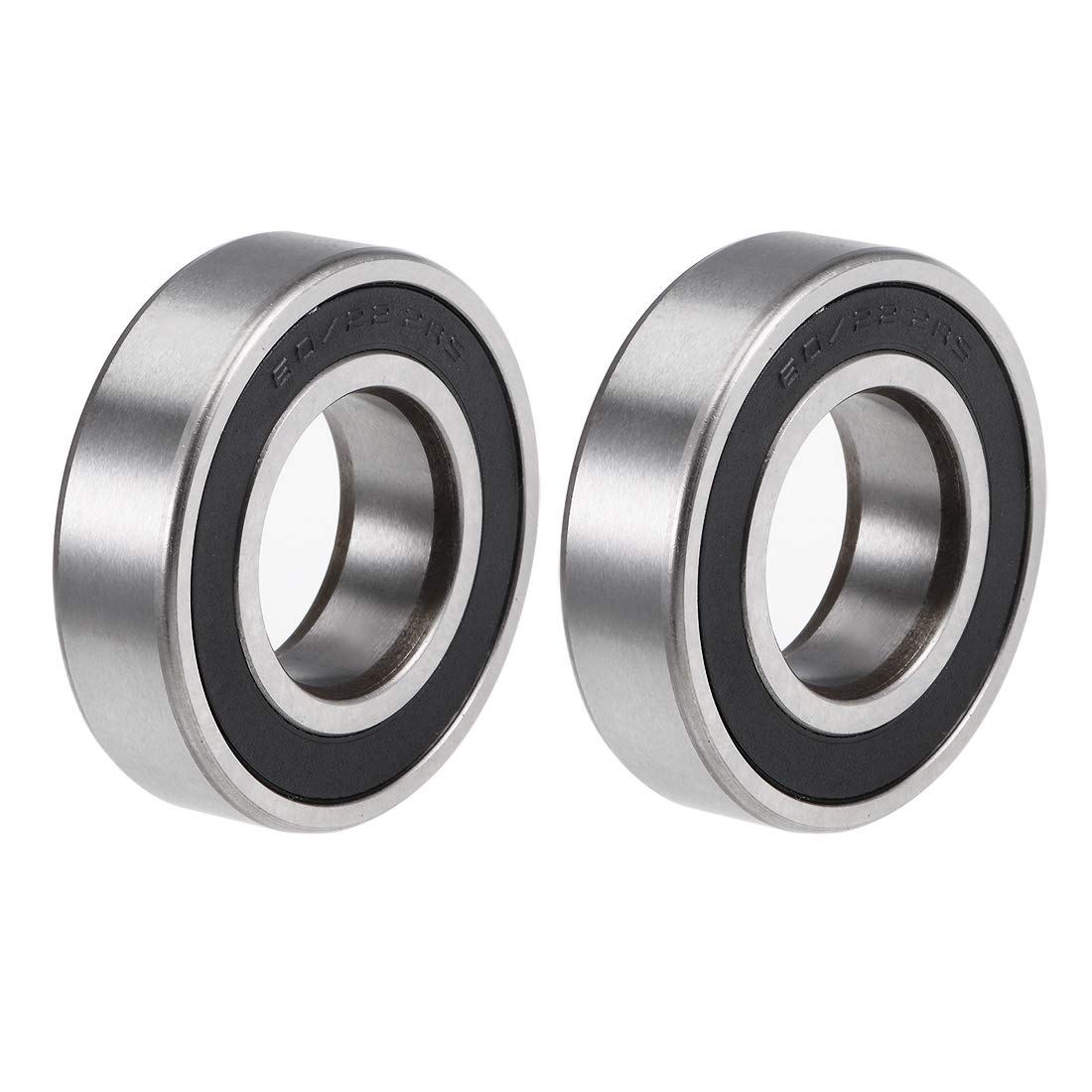 60/22-2RS Deep Groove Ball Bearings Z2 22mm x 44mm x 12mm Double Sealed Chrome Steel 2pcs