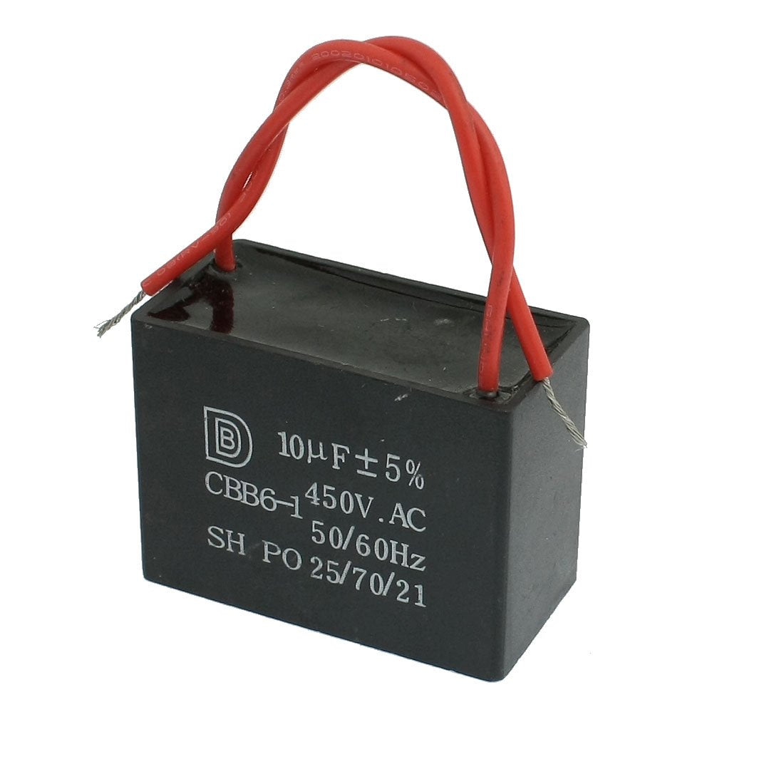 a12092400ux0424 450V 10uF Polypropylene Film Ceiling Fan Motor Capacitor