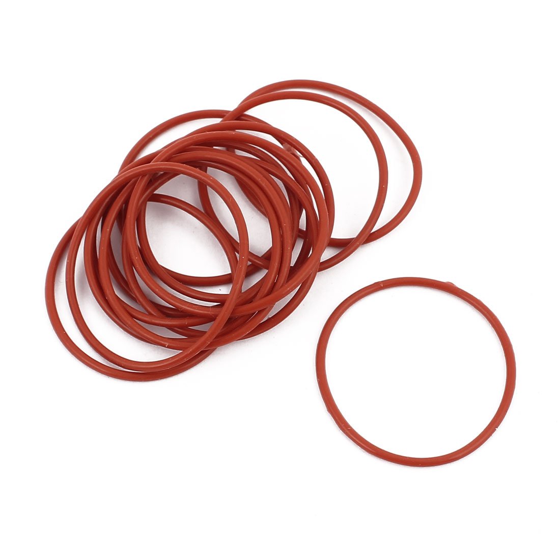 15Pcs 32mm x 1.5mm Rubber O-Rings NBR Heat Resistant Sealing Ring Grommets Red