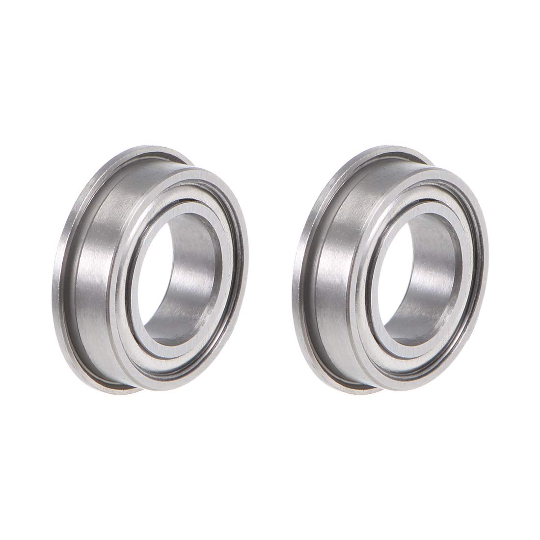 MF148ZZ Flange Ball Bearing 8x14x4mm Shielded Chrome Bearings 2pcs