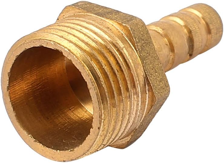 Brass 3/8BSP Male Thread to 6mm Hose Barb Straight Fitting Adapter Coupler