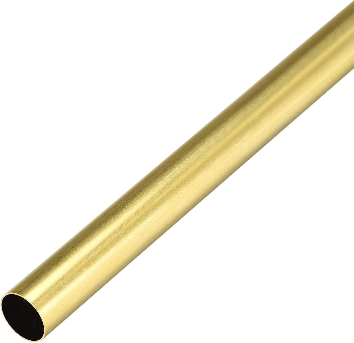 Brass Round Tube 300mm Length 15mm OD 0.5mm Wall Thickness Seamless Straight Pipe Tubing