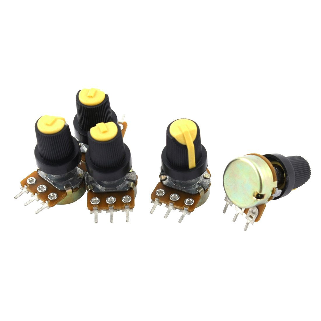 A15032000ux0084 5 Piece B10K 10K Ohm 3 Terminals Rotary Audio B Type Potentiometer Pot Height 31cm