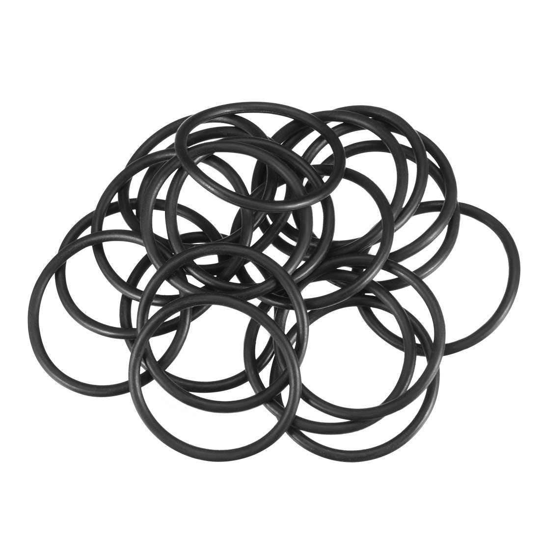 Nitrile Rubber O-Rings 26mm OD 22mm ID 2mm Width, Metric Sealing Gasket for Automotive Machine Plumbing, Pack of 20
