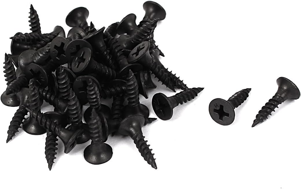 M3.5x16mm Zinc Plated Phillips Flat Head Self Tapping Screws 50pcs