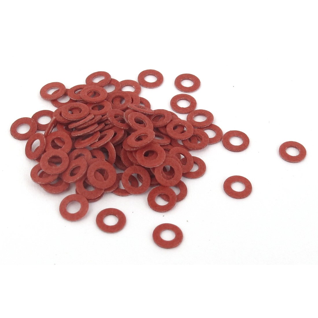 a15112300ux0387 2mmx4mmx0.5mm Fiber Motherboard Insulating Washers Spacer Red Pack of 100