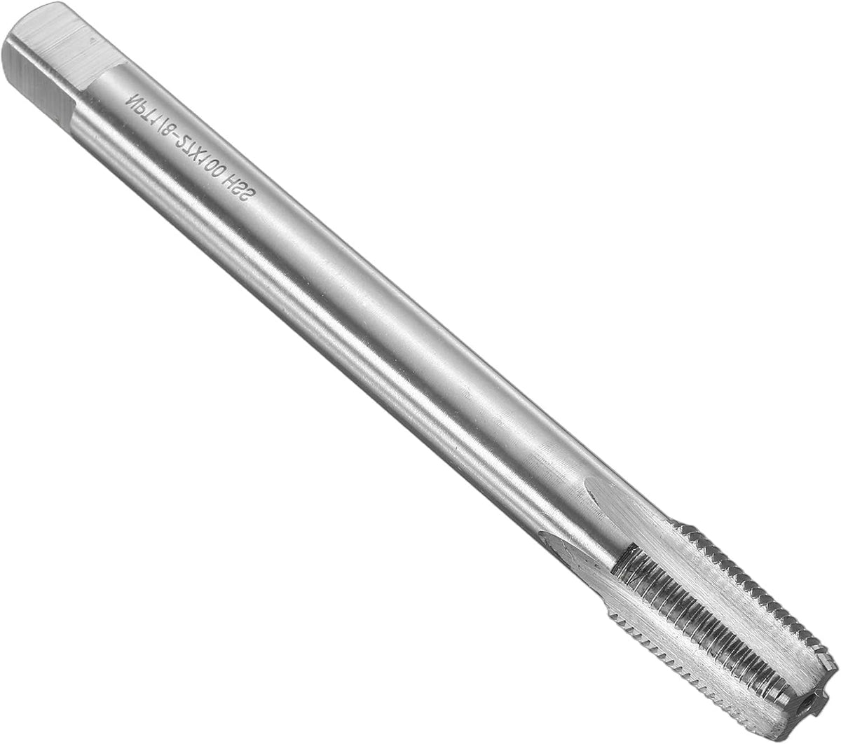 Straight Flute Screw Taps NPT 1/8-27 2B Thread HSS6542 Machine Threading Milling Tap Tapping Tools, 3.94" Extra Long