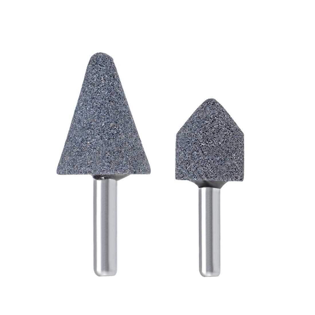 Abrasive Stone Points Set Grinding Wheel Polishing Head Bit with 1/4-inch Shank 2 Pcs