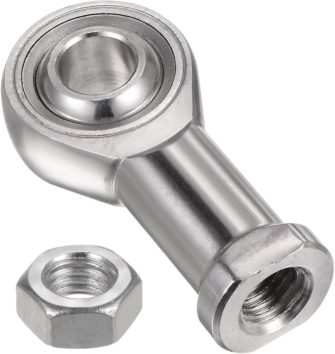 SSI12T/K 12mm Rod End Bearing M12x1.75 Female Right Hand Thread, Stainless Steel Rod End Joints with Jam Nut
