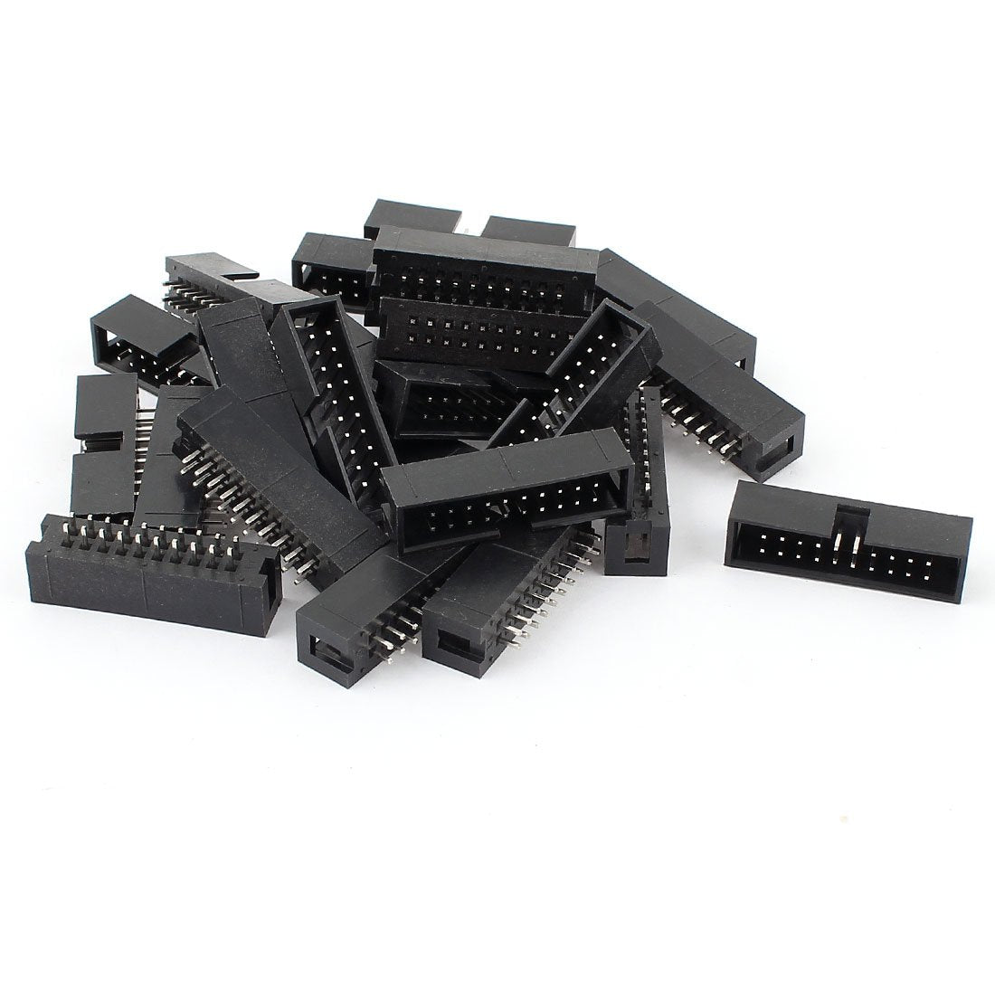 a14112600ux0302 2 2.54mm 210 20Pin Box Header IDC Socket Straight Male Connector (Pack of 25)