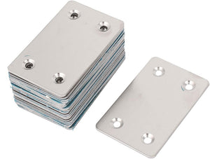 1.5mm Thickness Metal Flat Straight Mending Plates Fixing Corner Brace 20pcs