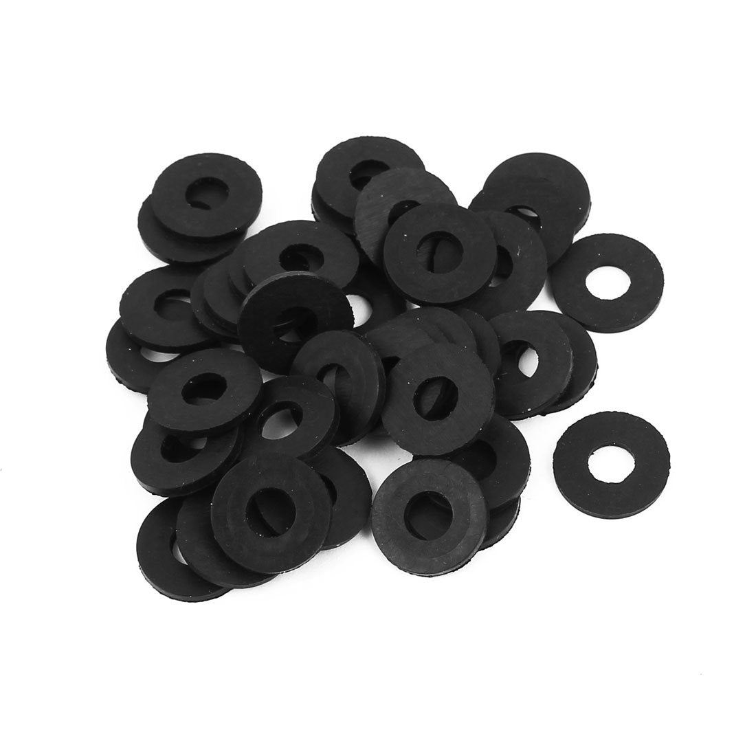 Rubber Flat Washers 12mm OD 5mm ID 1mm Thickness for Faucet Pipe Water Hose, Pack of 40