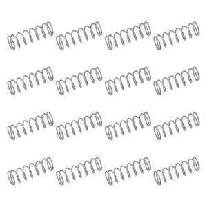50Pcs 304 Stainless Steel Compression Springs, 0.6mm x 7mm x 20mm Small & Tiny Pen Spring for Home Repair & DIY, Workshop & Industrial Use, (Silver Tone)