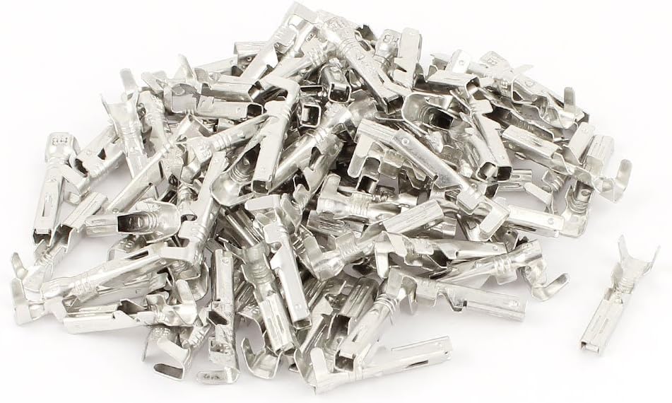 100Pcs 1.5mm Female Crimp Spade Terminal for Nylon Multi-Pin Connector