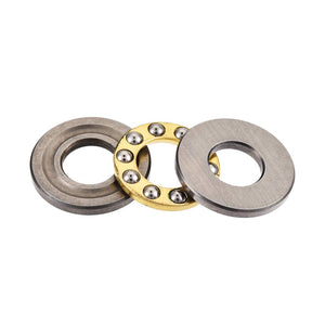 a14110700ux0791 Metal Sealed Axial Ball Thrust Bearing Silver Tone 20mm x 9mm x 7mm, 0.35 Carbon Steel, Zinc Plated