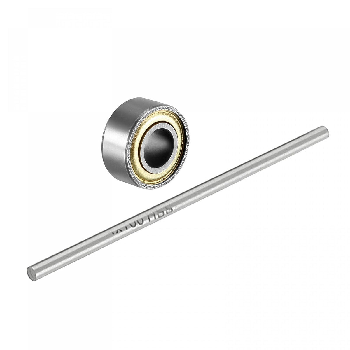20pcs 684ZZ Deep Groove Ball Bearings with 10pcs Round Shaft Rod