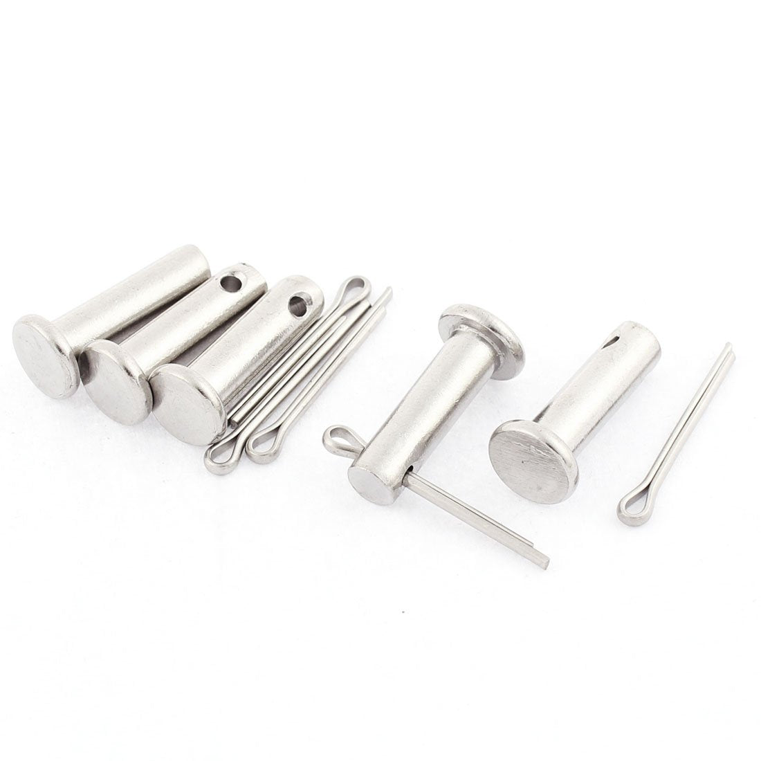 M6x20mm Flat Head 304 Stainless Steel Clevis Pins 5 Sets
