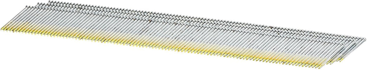 1000Pcs 15 Gauge Angled Finish Nails, 1" Length, 34-Degree, Galvanized Assorted Size Project Pack for Woodworking Construction, Silver