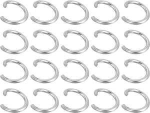 300Pcs Open Jump Rings, 6mm 316 Stainless Steel O Ring, Split Rings Circle Clasp Connecting Ring for Jewelry Making Supplies Necklace Repair, Silver