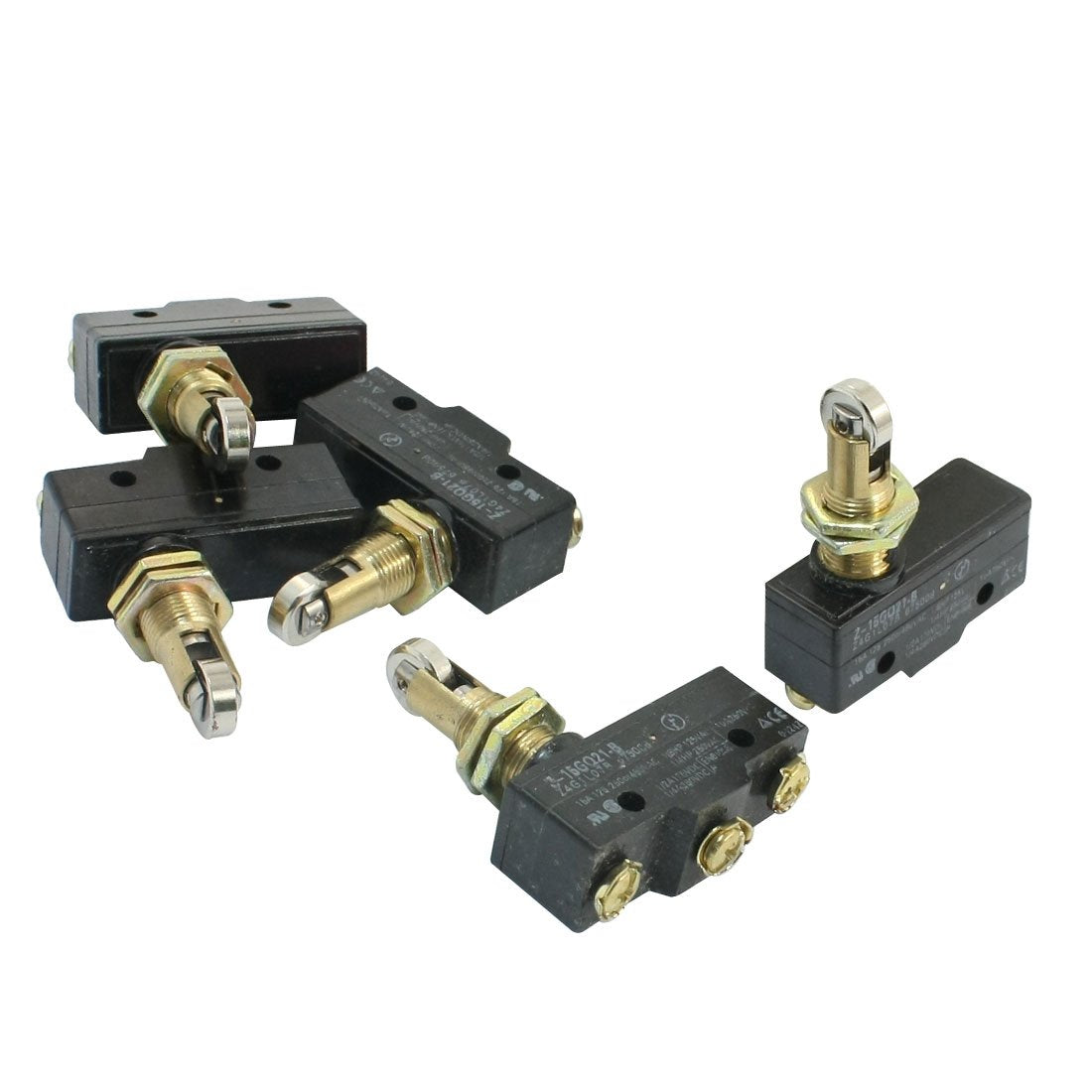 5pcs Z-15GQ21-B SPSD 12mm Panel Mounting Roller Plunger Limit Switch