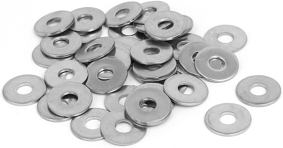 M5x15mmx1.2mm 316 Stainless Steel Flat Washers Gasket Fastener 40pcs