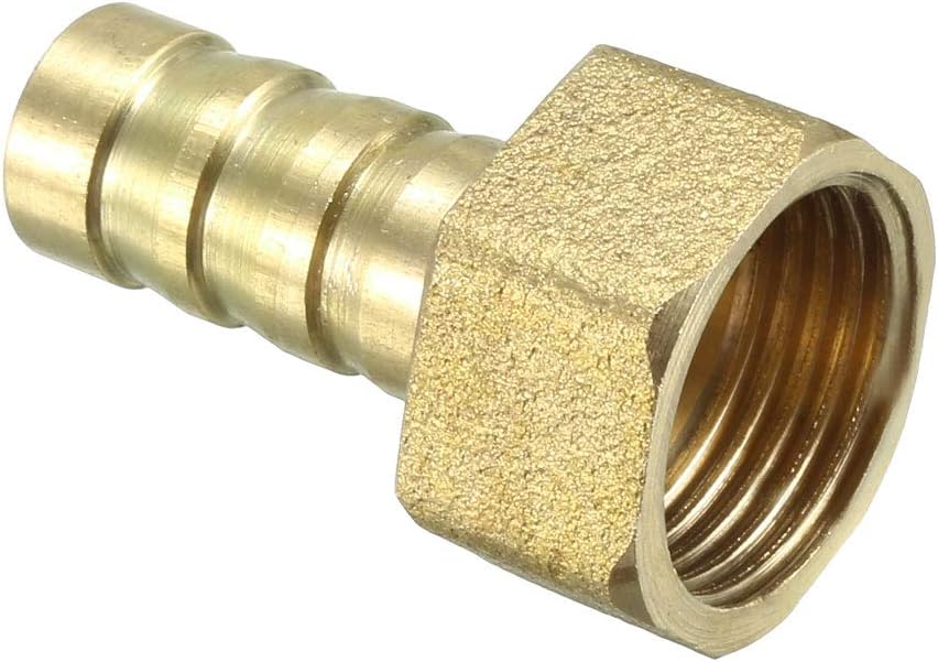 Brass Barb Hose Fitting Connector Adapter 10mm Barbed x G3/8 BSPP Female Pipe