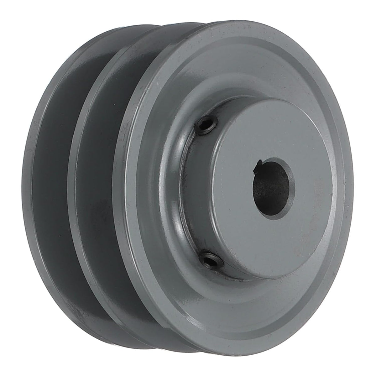 2BK40-5/8 V-Belt Sheave 5/8"Bore 3.95"OD Double Groove Web Sheave Bored-to-Size Sheave, Cast Iron, Belt Section for 3L or B Belt