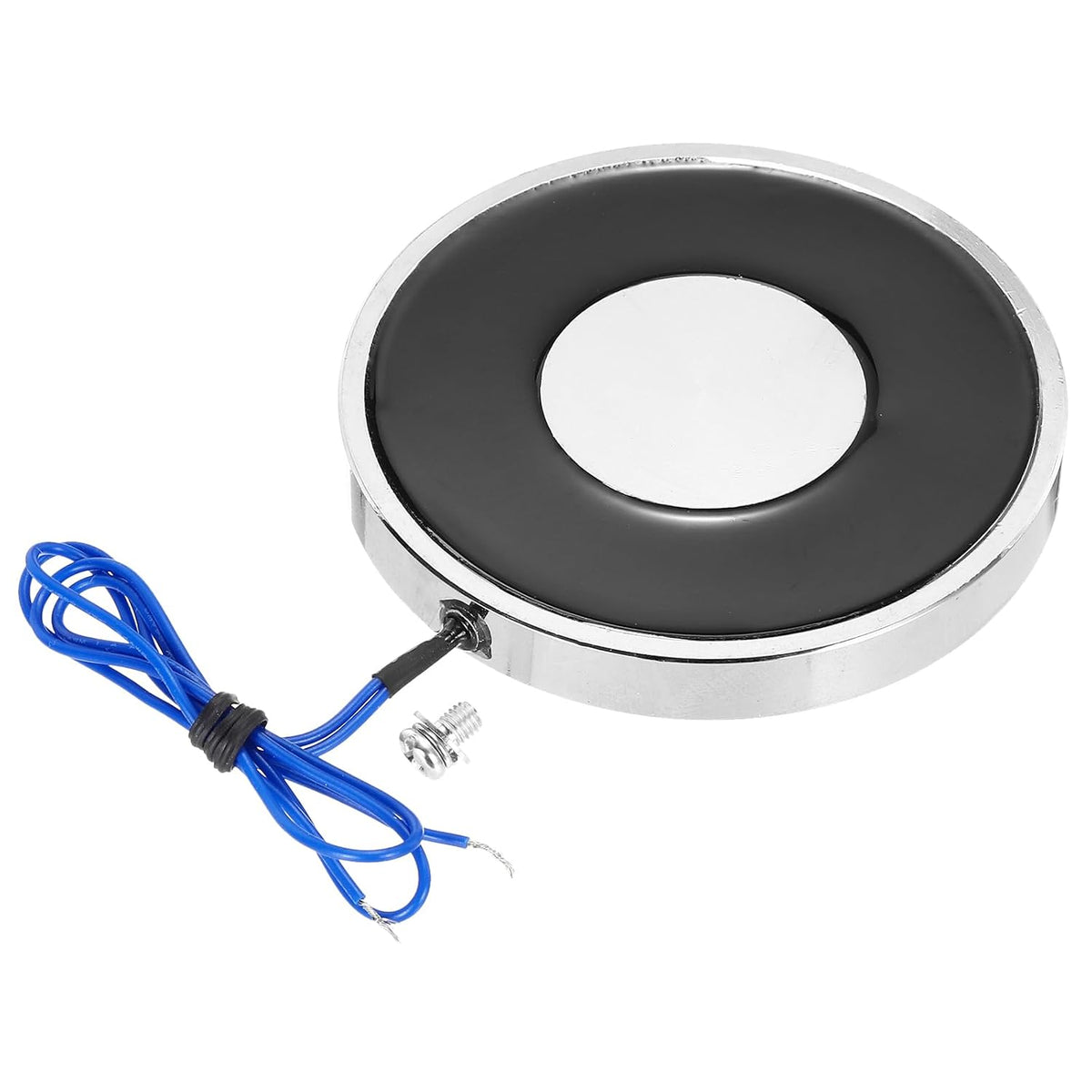 Solenoid Electromagnet DC 12V 9.5W 55LB/25Kg Round Electric Magnet Electric Lifting Magnet 80x10mm for Automation Equipment