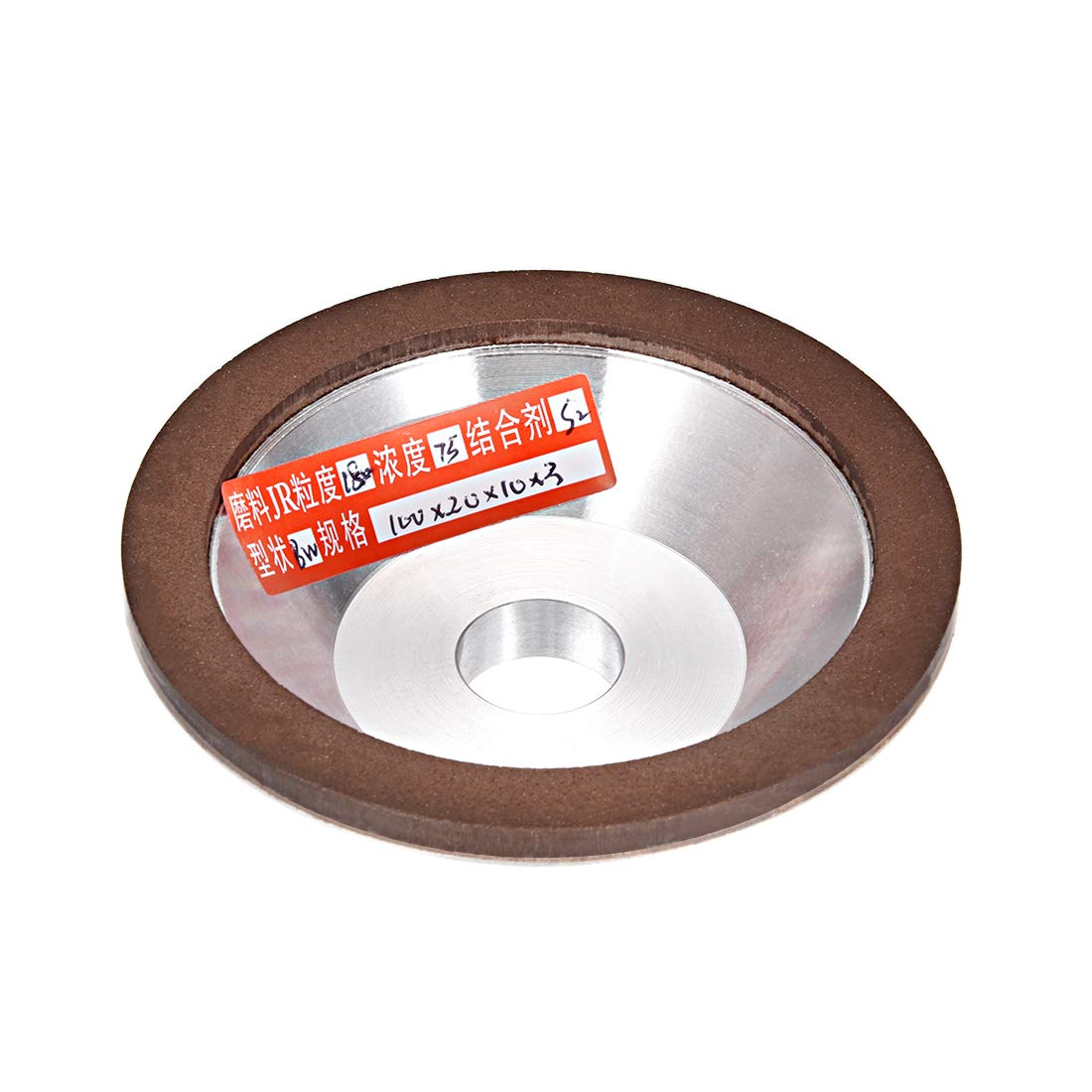 4-Inch Flaring Cup Diamond Grinding Wheels Resin Bonded Abrasive Wheel for Carbide Metal 180 Grits 75%