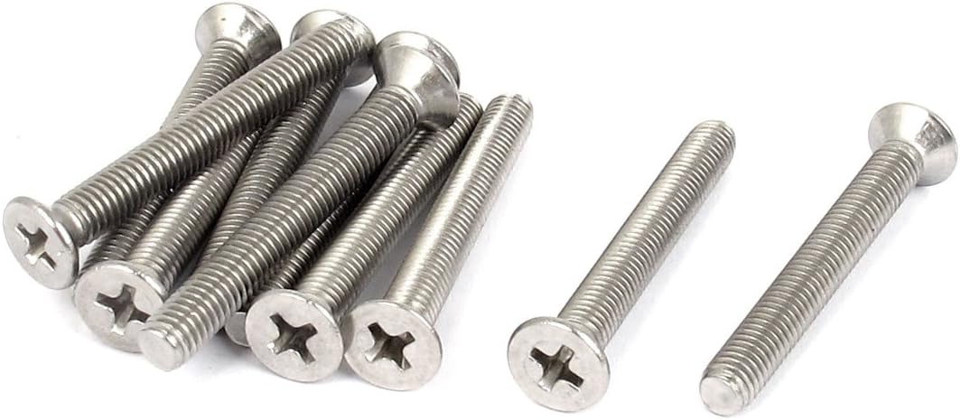 M5 x 40mm Phillips Flat Head Countersunk Bolts Machine Screws 10pcs