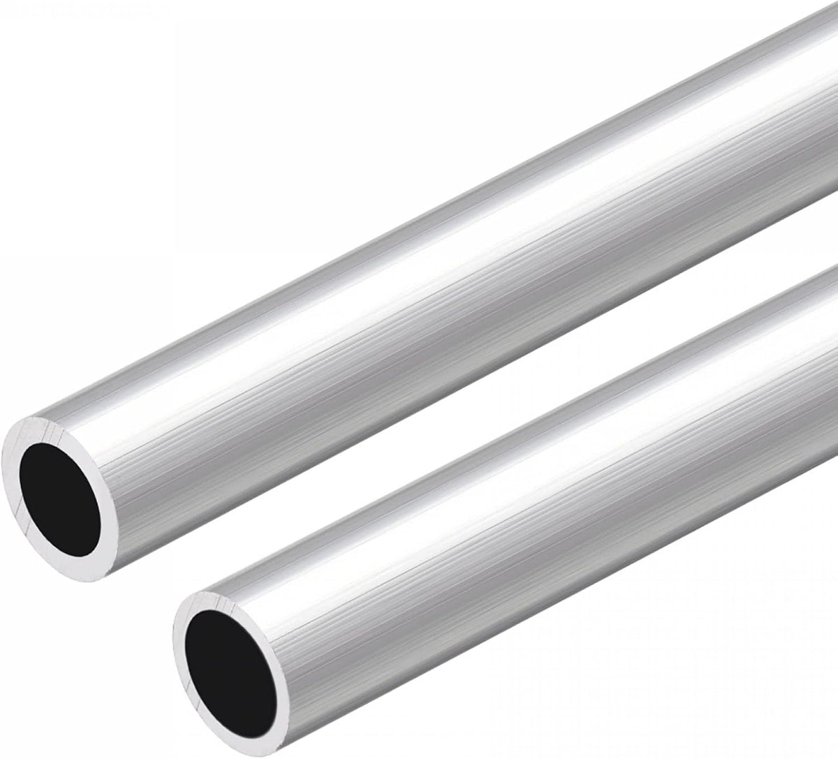6063 Aluminum Round Tube 300mm Length 12mm OD 8mm/9mm Inner Dia Straight Tubing Pack of 4