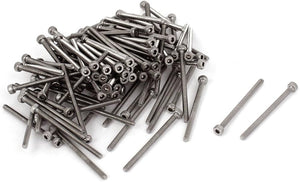 M2x30mm Stainless Steel Hex Key Socket Head Cap Machine Screws 100 Pcs