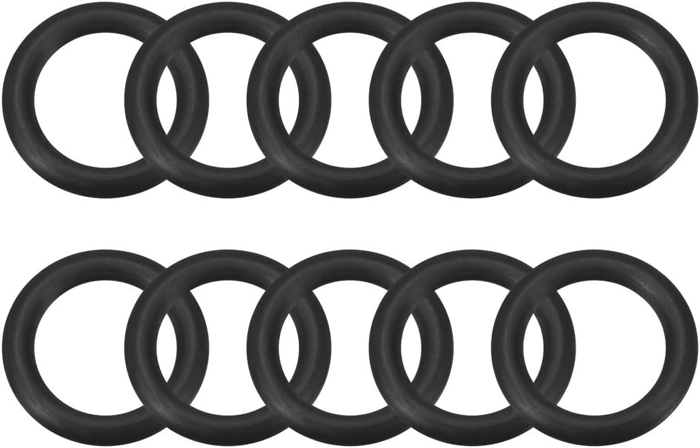 Nitrile Rubber O-Rings 22.3mm OD 17mm ID 2.65mm Width, Metric Sealing Gasket for Automotive Machine Plumbing, Pack of 10