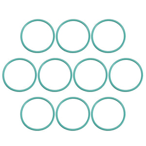 Fluorine Rubber O-Rings, 18mm OD 16mm ID 1mm Width FKM Seal Gasket for Machinery Plumbing, Green, Pack of 10